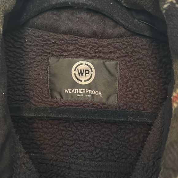 Weatherproof Dark Plaid Shirt Jacket - Picture 3 of 7